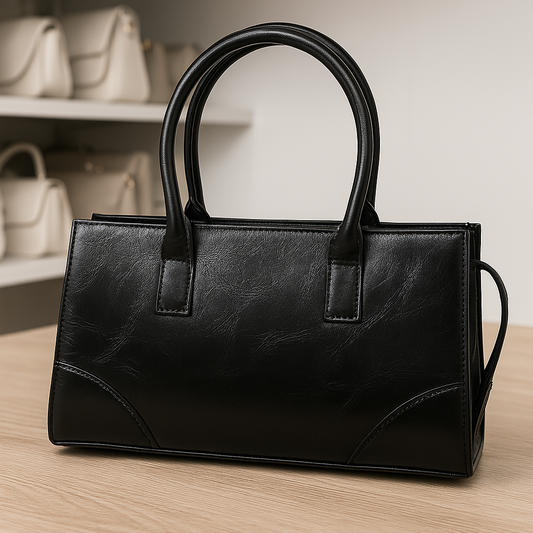 Klasik Siyah El & Omuz Çantası